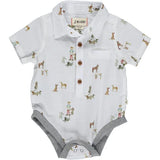 Henry Dog Print Onesie