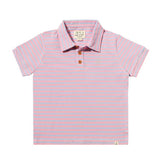 Shipping Lilac/Pink Stripe Pique Polo
