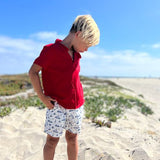 MAHALO Printed Navy Boats