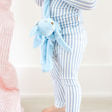 Sleep Romper Pajamas - Stripe Cabana Light Blue