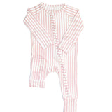 Sleep Romper Pajamas - Stripe Cabana Pink
