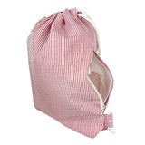 Red Seersucker Sling Backpack | Mint