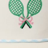 Tennis Racquets Ribbon Embroidery Hat
