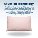 Clean Sleep Silver Ion Pillowcase (Pair)m
