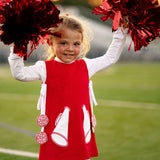 Game Day Jumper Dress - Red