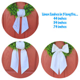 Linen Blend Sashes: Thistle (light purple) / 54 inches