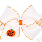 Wee Ones Medium Pumpkin Grosgrain Bow
