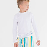White Long Sleeve Rash Guard