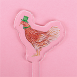 Fancy Chicken Acrylic Stir Stick