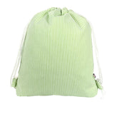 Lime Seersucker Sling Backpack | Mint