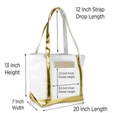 DALIX Daily Shoulder Tote Bag Premium Cotton