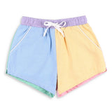 Boys Shrimp Shorts - Colorblock Oxford