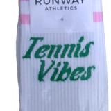 Tennis Socks - Tennis Vibes White/Pink/Green