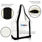 DALIX Daily Shoulder Tote Bag Premium Cotton