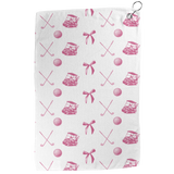 Pink Coquette Golf Towel