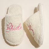 Bride and Ring Fuzzy Terry Slippers