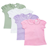 Shirt- Scalloped Collared SS