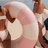 Pink Vintage Stripe Tube Float
