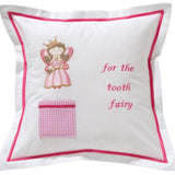 Tooth Fairy Pillow Cover, Happy Fairy (Pink)