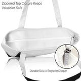 DALIX Daily Shoulder Tote Bag Premium Cotton