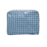 Weezie Small Toiletry Bag - Blue Gingham