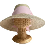 Sarah Bray Wildflower Sun Hat - Light Pink Wide & Short Grosgrain Ribbon