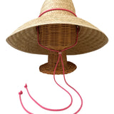 Sarah Bray Begonia Sun Hat Neon Pink Lanyard Rose Quartz Toggle