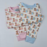 Blue Pumpkin Puppy Organic Cotton Pajama Set