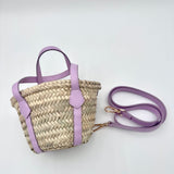 The Abby Straw & Leather Tote