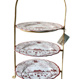 Juliska Rattan 3 Tiered Plate Server