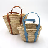 The Abby Straw & Leather Tote