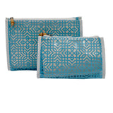 TRVL Lattice Cosmetic and Toiletry Pouch Set