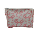Coated Fabric Pink Bow Go Bag - Small