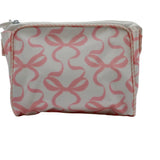 Coated Fabric Pink Bow Go Bag - Small
