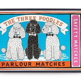 The Three Poodles Big Matchbox - 8x12