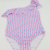 One-Shoulder Swimsuit Women's in Hello Happiness