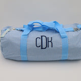 Gingham Cotton Medium Duffel