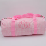 Gingham Cotton Medium Duffel