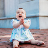Hydrangea Pima Baby Dress