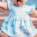 Hydrangea Pima Baby Dress