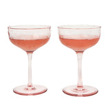 Juliska Puro Blush Cocktail Coup Set of 2