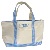 Medium Midi Coated Canvas Trim Tote