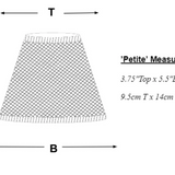 Lampshade for Rechargeable Lamp -  Woven Blue Scallop