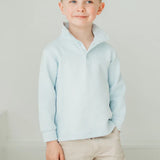 Boys Benjamin Blue Quilted Pullover