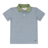 Set Fashions Parker Polo Baton Rouge Blue Ministripe