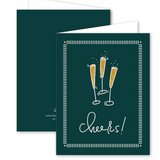 CHAMPAGNE TOAST CHEERS CARD