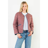 Print Detailed Quilted Jacket