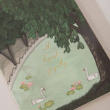 Swan Sympathy Greeting Card