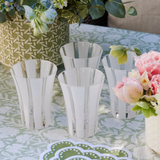 White Stripe Glass Tumbler