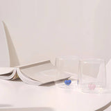 "L'amour" Glass With Blue Love Heart